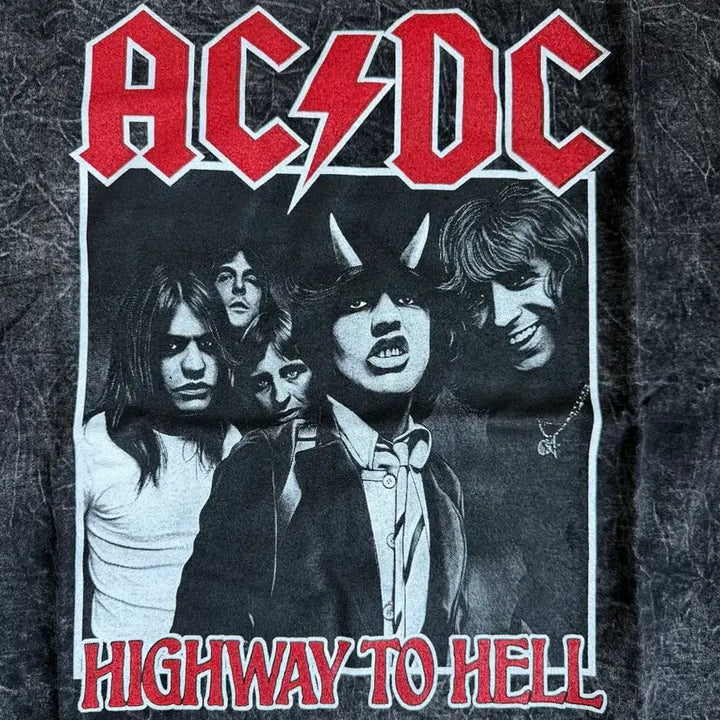 [BUNJANG] AC/DC Vintage Washed T-Shirt / AC DC 빈티지 반팔티 워싱