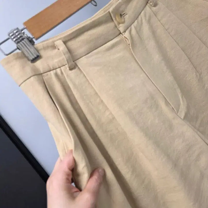 [BUNJANG] Flat80 Linen Cotton Pintuck Pants M / 플랫에이티 린넨코튼 핀턱 팬츠m