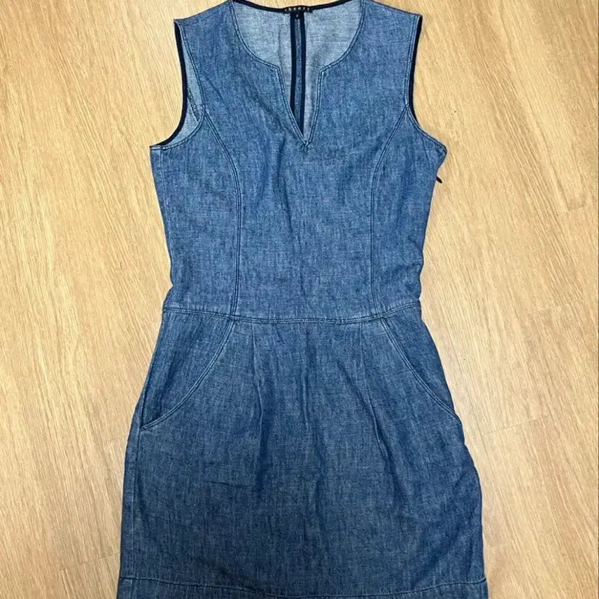 [BUNJANG] Theory Denim Sleeveless Dress Size 2 / 띠어리 데님 민소매 원피스 사이즈 2