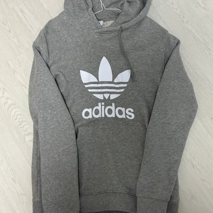 [BUNJANG] Adidas Trefoil Big Logo Hoodie / 아디다스 빅로고 트레포일 로고 후드티