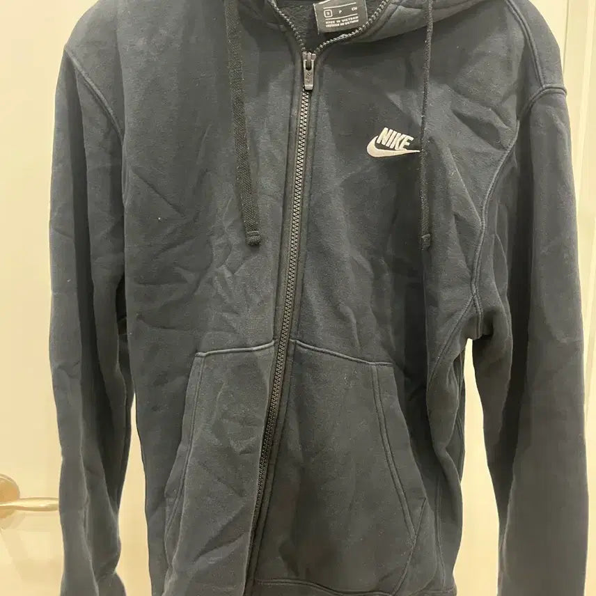[BUNJANG] Nike Black Hoodie Zip-up / 나이키 블랙 후드집업
