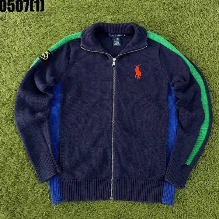[BUNJANG] Polo Ralph Lauren Navy Knit Full-Zip Jacket / 폴로 랄프로렌 네이비 니트 집업
