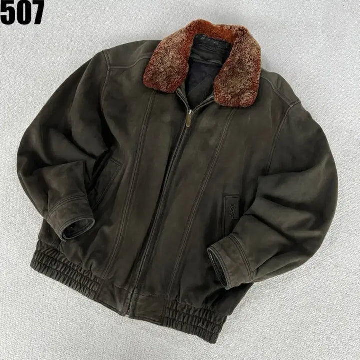 [BUNJANG] Saint Laurent Suede Leather Jacket M / 입생로랑 스웨이드 무스탕 자켓 m