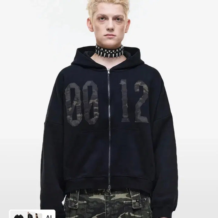 [BUNJANG] Opus 0012 Op. 03 P.F.P Hood Zip Black / 오퍼스 0012 후드집업 Op. 03 P.F.P HOOD ZIP BLAC