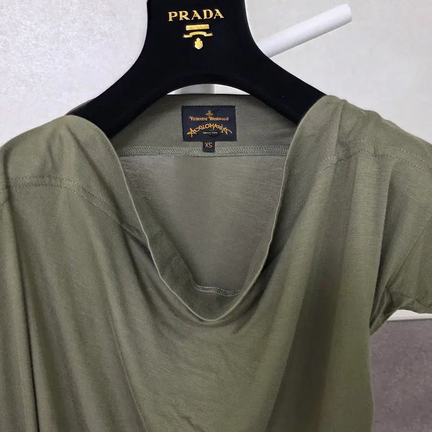 [BUNJANG] Vivienne Westwood Drape Short Sleeve T-Shirt XS / 비비안웨스트우드 드레이프 반팔 티셔츠 XS사이즈