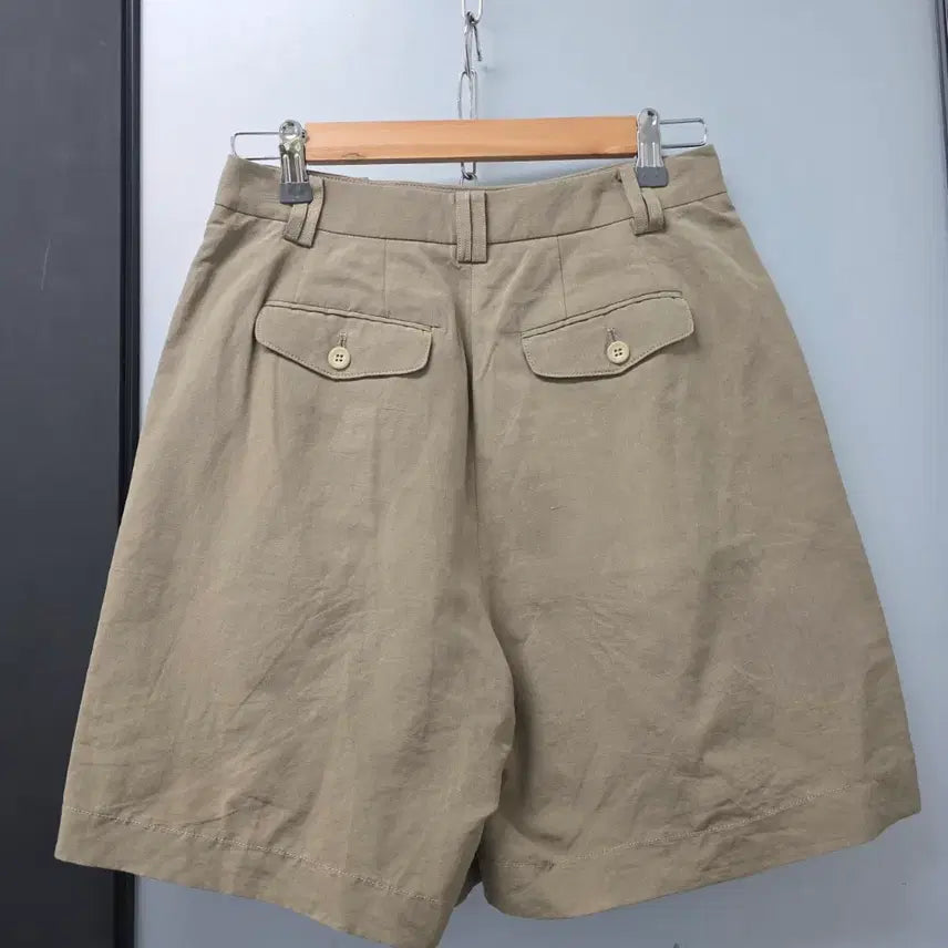 [BUNJANG] Nothing Written Linen Cotton Two-Tuck Bermuda Shorts / 낫띵리튼 린넨코튼 투턱 팬츠s