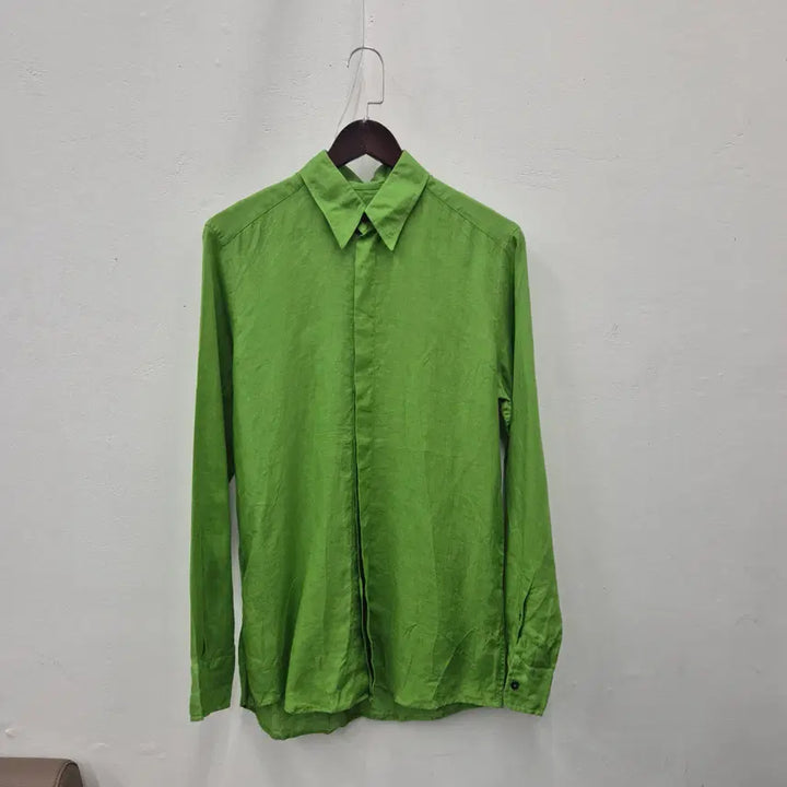 [BUNJANG] Dolce &amp; Gabbana Linen Hidden Button Shirt Size 100 / 돌채앤가바나 린넨 히든 버튼 셔츠 100