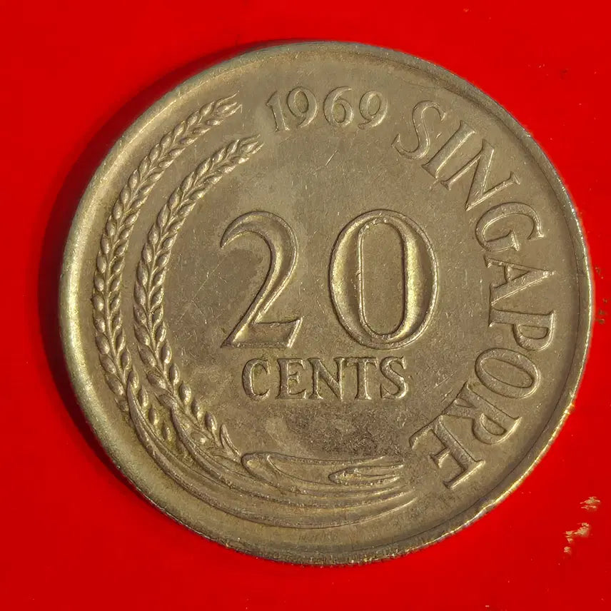[BUNJANG] 1969 Singapore 20 Cents Coin / 1969 싱가포르 20센트 동전 M2352