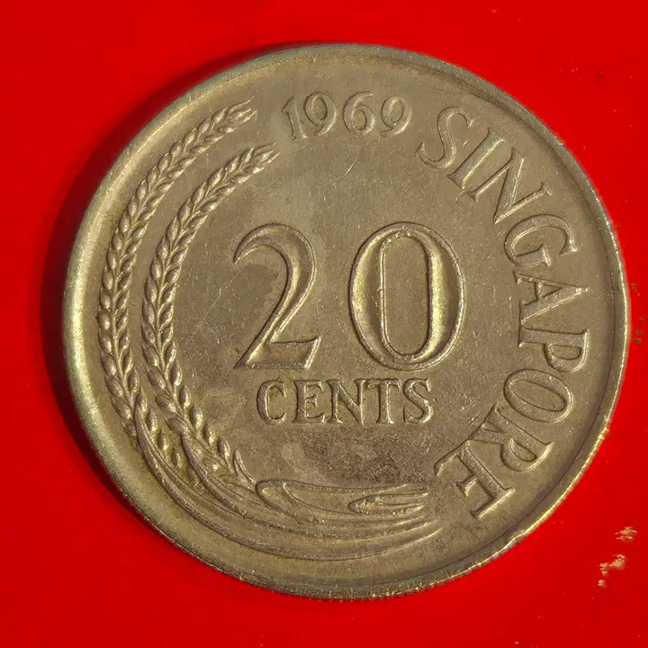 [BUNJANG] 1969 Singapore 20 Cents Coin / 1969 싱가포르 20센트 동전 M2352