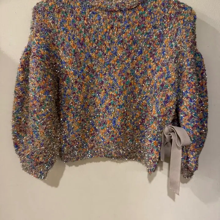 [BUNJANG] Jucy Judy Glitter Short Sleeve Knit / 쥬시쥬디 글리터 숏 반팔니트