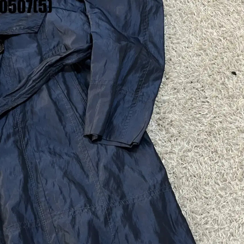 [BUNJANG] Tomboy Double Button Trench Coat Navy / 톰보이 더블 버튼 트렌치 코트 네이비