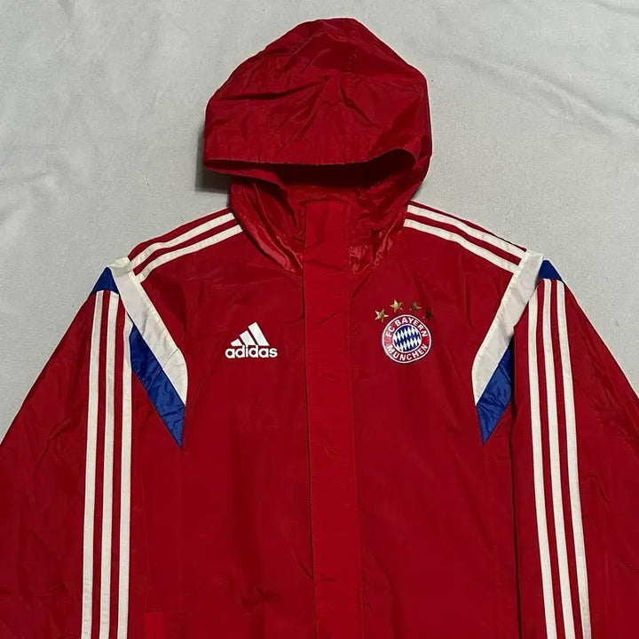 [BUNJANG] Adidas Bayern Munich Red Windbreaker Jacket / 100 아디다스 바이에른 뮌헨 레드 바람막이