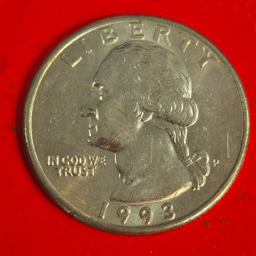 [BUNJANG] 1993 United States Quarter Dollar Coin / 1993 미국 쿼터달러 동전 M2353