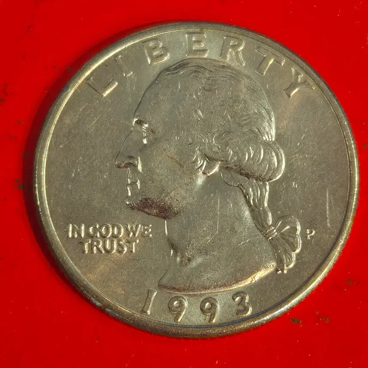 [BUNJANG] 1993 United States Quarter Dollar Coin / 1993 미국 쿼터달러 동전 M2353
