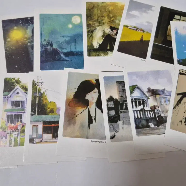 [BUNJANG] Vintage Illustration Mini Postcards (Set of 40) / 고전 일러스트 미니엽서