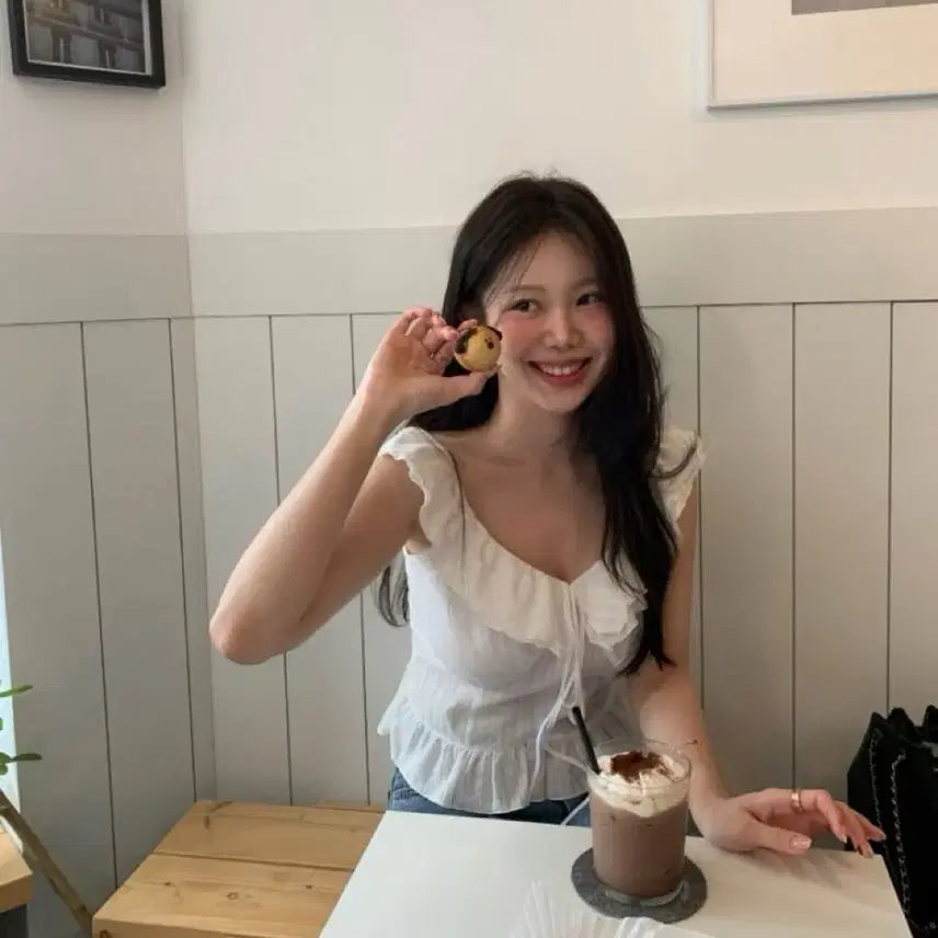 [BUNJANG] Onde Wendy Blouse Ivory S / 온트 웬디 블라우스 아이보리 S (새상품)