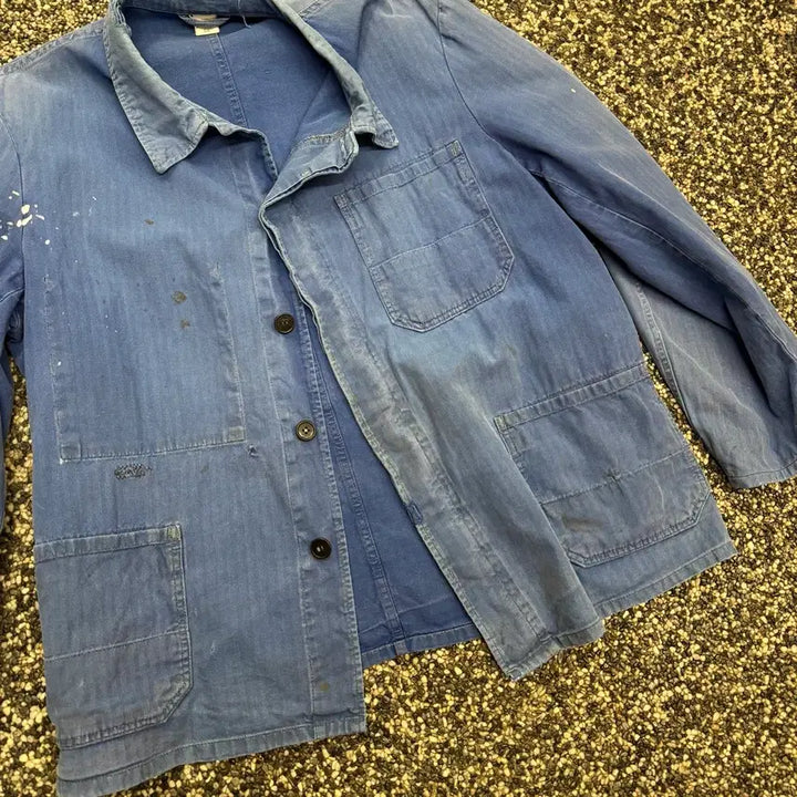 [BUNJANG] Vintage 1960s French Work Jacket XL / [XL] 60s 빈티지 프렌치 워크 자켓