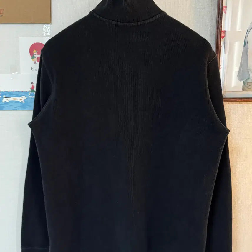 [SOLD OUT] (M)폴로 랄프로렌 포니 로고 코튼 하프집업 니트 블랙