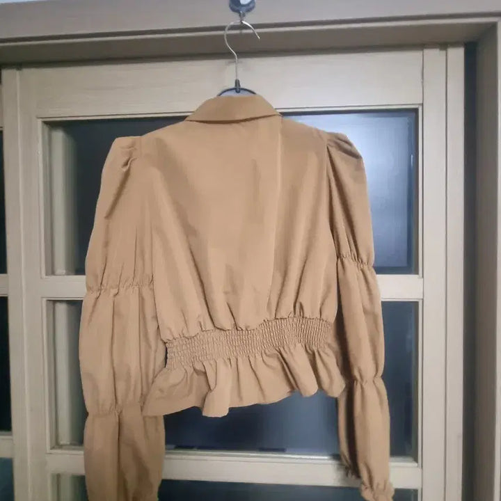 [BUNJANG] Zara Basic Brown Puff Sleeve Blouse XS / 자라 베이직 브라운 퍼프 블라우스 셔츠 xs