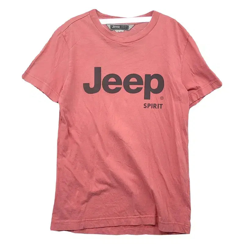 [BUNJANG] JEEP Printing Red Short-Sleeve T-Shirt (M/95) / 지프 프린팅 레드 반팔티 M(95)