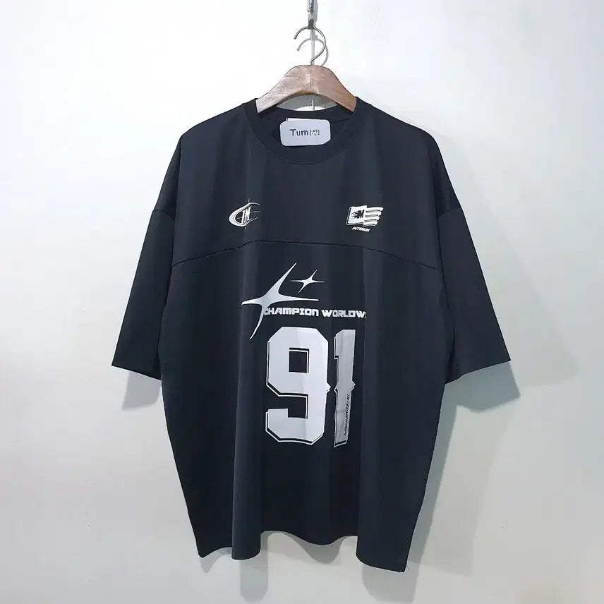 [BUNJANG] Champion Worldwide 91 Jersey Short Sleeve T-Shirt / SS신상) 챔피언 월드와이드 91 저지 반팔티 2color