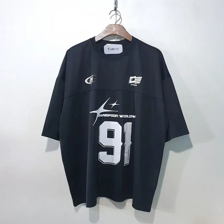 [BUNJANG] Champion Worldwide 91 Jersey Short Sleeve T-Shirt / SS신상) 챔피언 월드와이드 91 저지 반팔티 2color