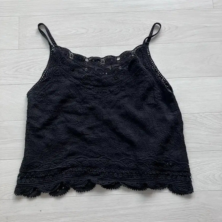 [BUNJANG] Lace Layered Camisole Top / 레이스 레이어드 나시 탑