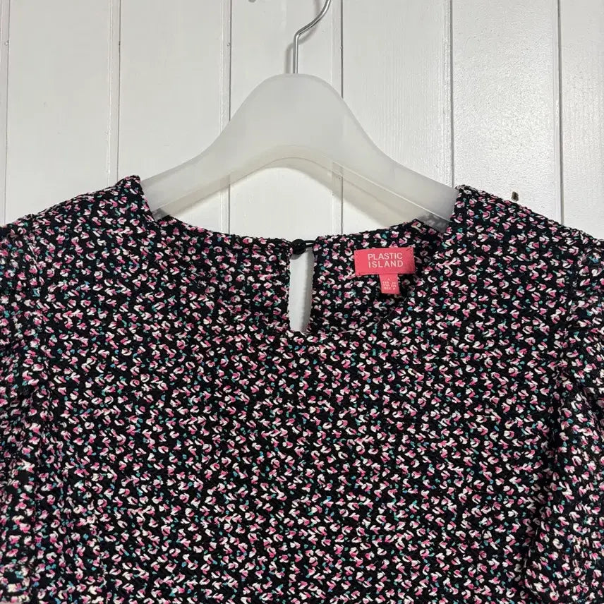 [BUNJANG] Plastic Island Flower Pattern Mini Dress Women&