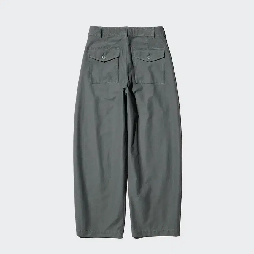 [BUNJANG] Uniqlo Jersey Barrel Leg Pants XL Off White / 저지배럴레그팬츠