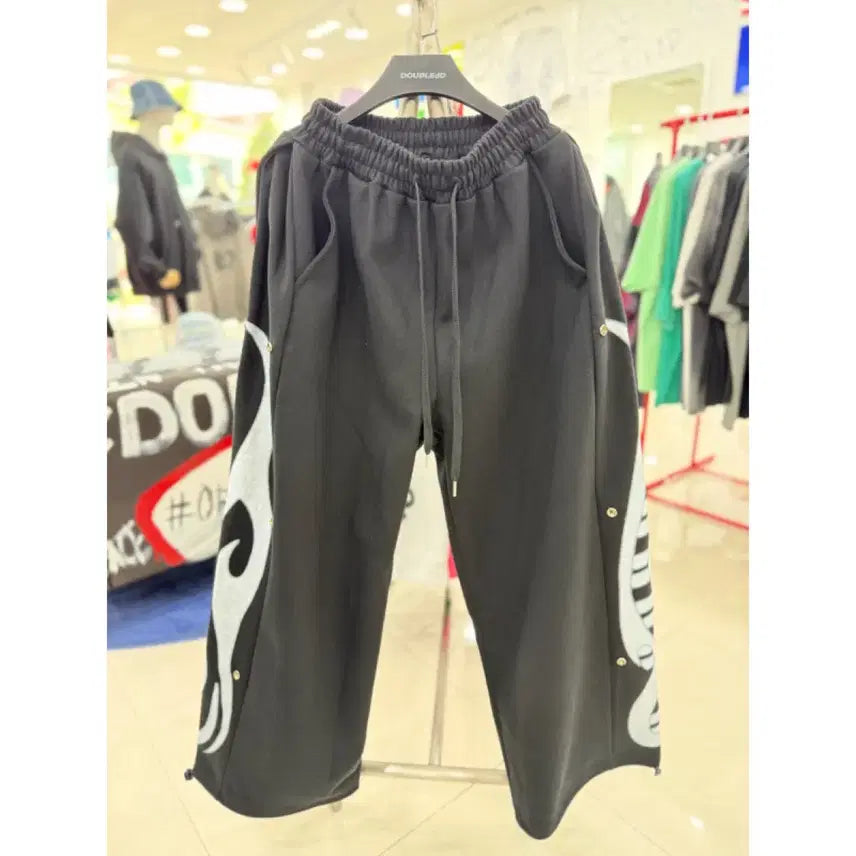 [BUNJANG] Double JD Flame Side Snap Pants JGZK80202 / Double jd 불꽃 사이드 스냅 팬츠 JGZK80202