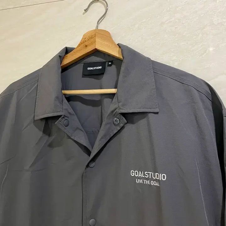 [BUNJANG] GOAL STUDIO Stretch Nylon Short Sleeve Shirt XL / 골 스튜디오 / 스트레치 나일론 반팔 셔츠, 남성 셔츠 / XL(110)