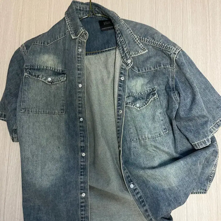 [BUNJANG] DIMITRI Black Denim Shirt L / 디미트리 블랙 데님 셔츠 미착용 L