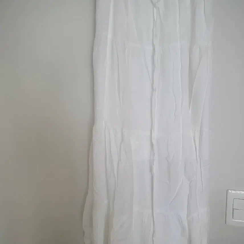 [BUNJANG] Many Many Mode Tiered Maxi Skirt White / 매니매니모드 캉캉스커트 화이트