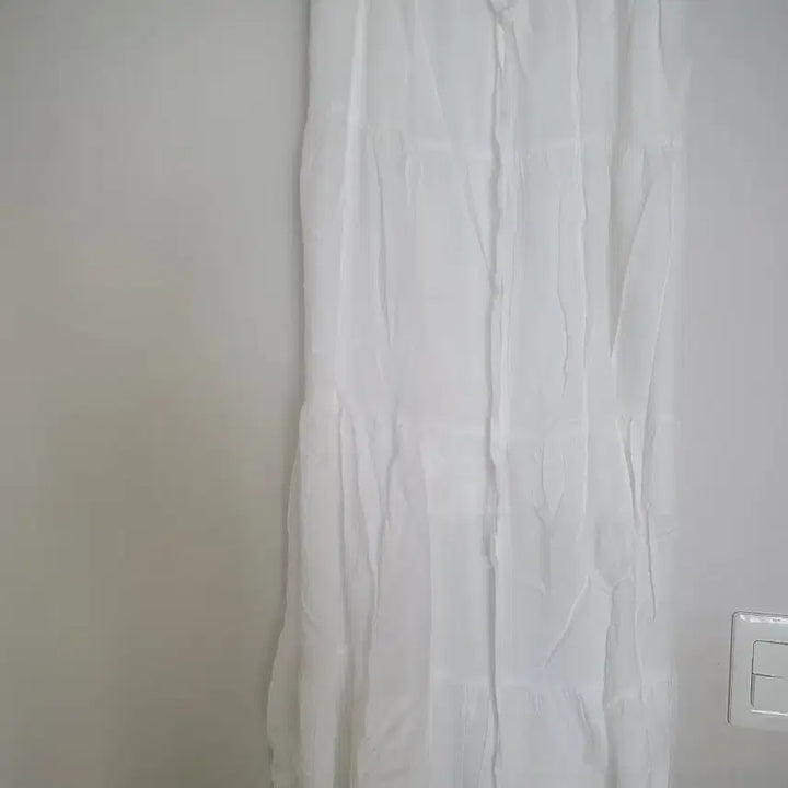 [BUNJANG] Many Many Mode Tiered Maxi Skirt White / 매니매니모드 캉캉스커트 화이트