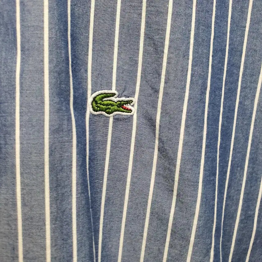 [BUNJANG] Lacoste Regular Fit Striped Long Sleeve Shirt M / 라코스테 레귤러핏 스트라이프 긴팔 셔츠 M