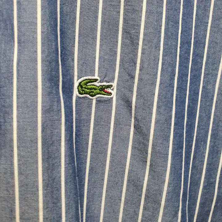 [BUNJANG] Lacoste Regular Fit Striped Long Sleeve Shirt M / 라코스테 레귤러핏 스트라이프 긴팔 셔츠 M