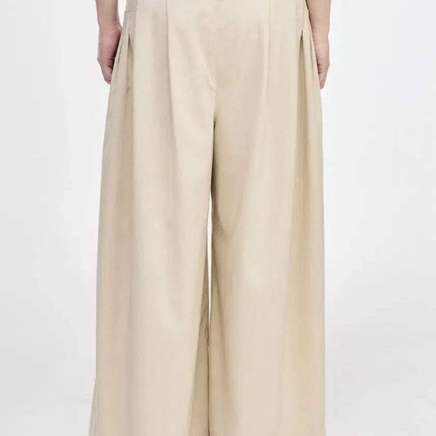 [BUNJANG] Songzio 26SS Edgefold Volume Pants Beige Size 86 / * 송지오 26SS 엣지폴드 볼륨 팬츠 (86) *