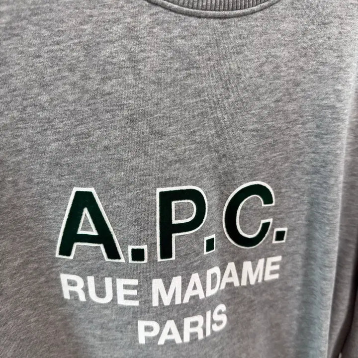 [BUNJANG] A.P.C. Rufus Embroidered Logo Sweatshirt / 아페쎄 루퍼스 자수로고 맨투맨 정품 (남녀공용, L사이즈, 상태최상)