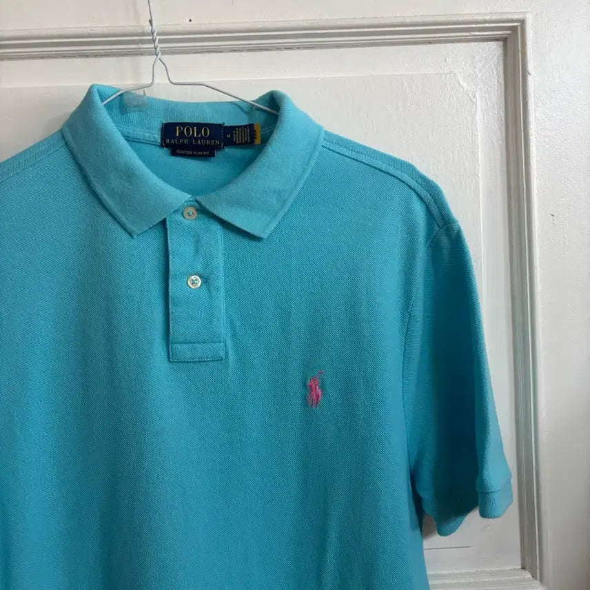 [BUNJANG] Polo Ralph Lauren Custom Slim Fit Polo Shirt M / 폴로 랄프로렌 커스텀 슬림핏 M 폴로셔츠 큐알정품 [택포]