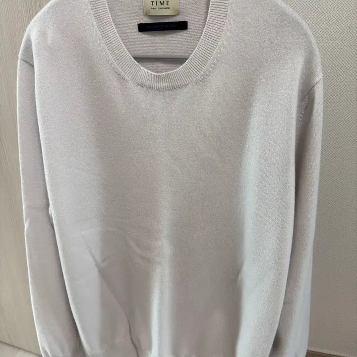 [BUNJANG] Time Homme 100% Cashmere Round Knit Sweater (Ecru) / 타임옴므 캐시미어100 라운드 니트 (상태 최상, 드라이 완)