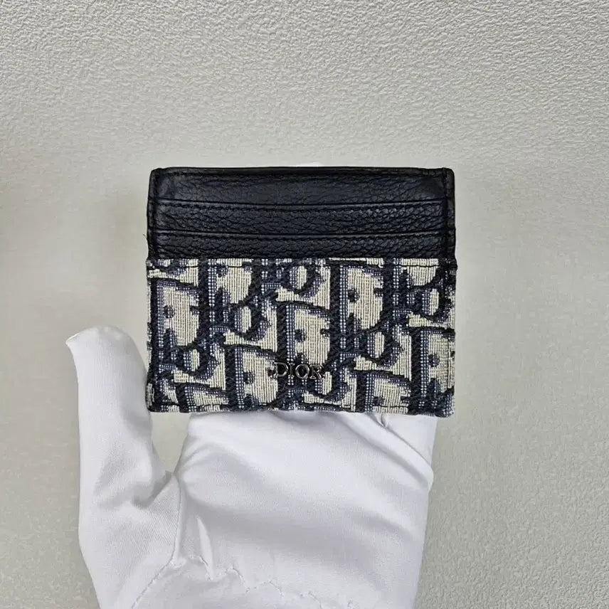 [BUNJANG] Dior Oblique Jacquard Card Holder Beige / [새상품급/S급] 디올 오블리크 자카드 카드지갑 카드홀더 베이지