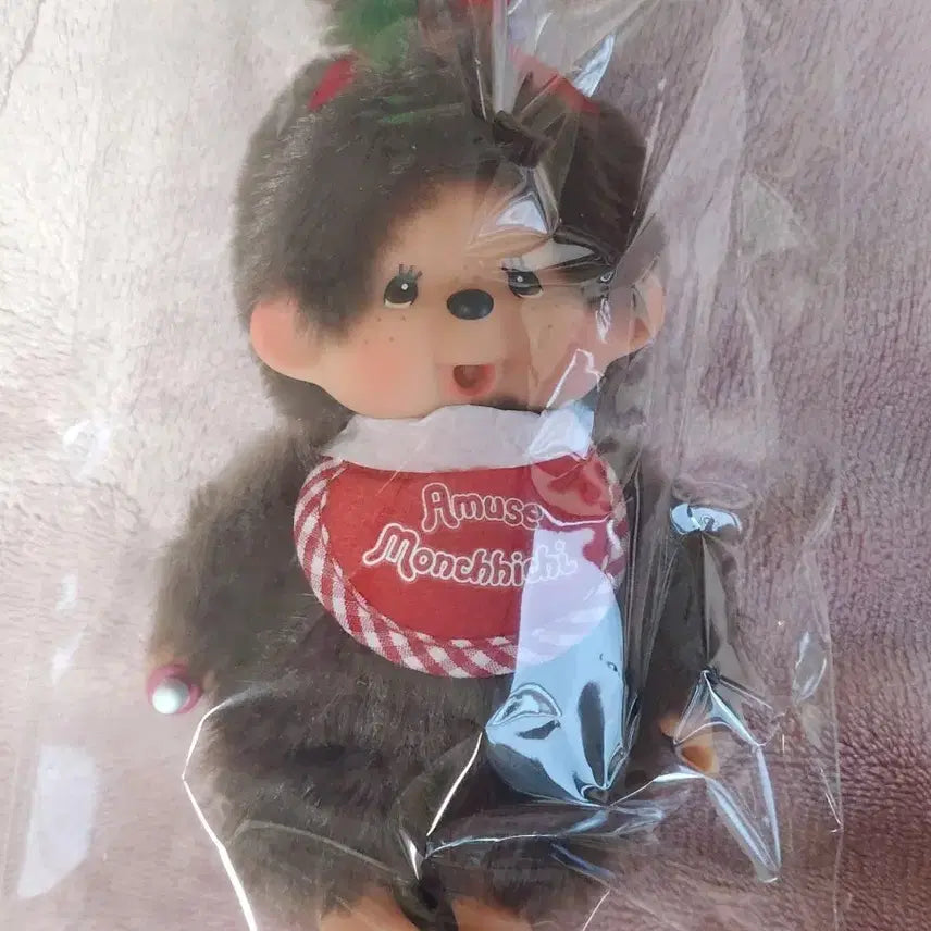 [BUNJANG] AMUSE Monchhichi Doll Keychain (Sealed New Item) / 어뮤즈 몬치치 인형 키링(미개봉 새상품)