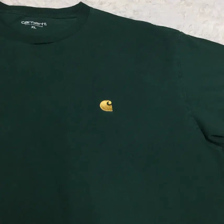 [BUNJANG] Carhartt Small Logo T-Shirt / 칼하트 스몰로고 반팔티 만원샵 EE07