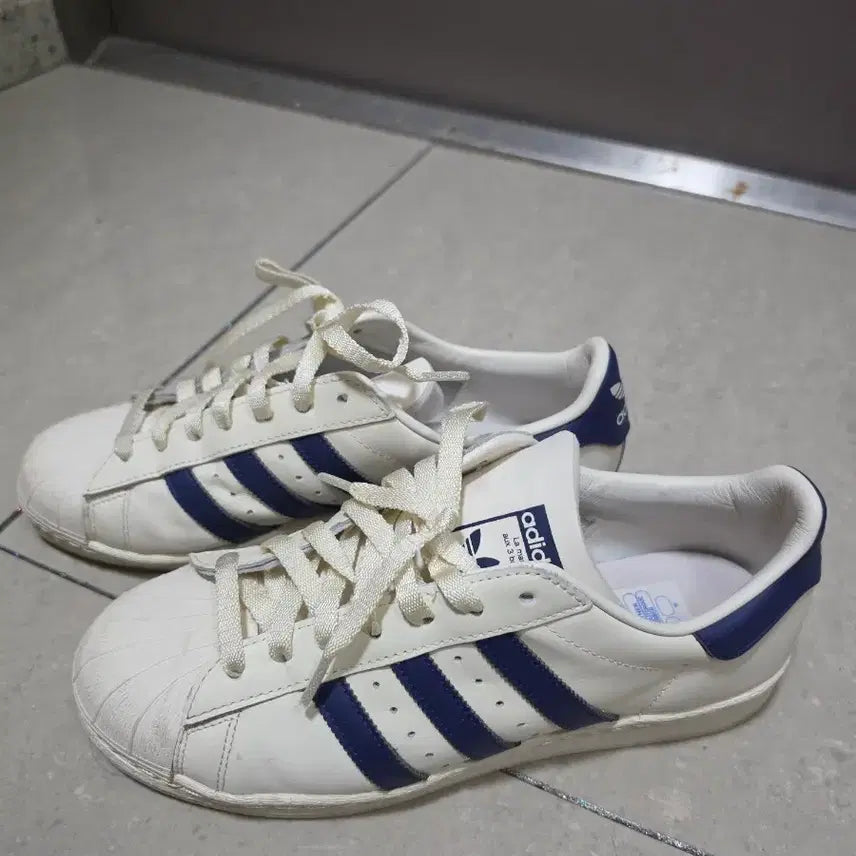 [BUNJANG] Adidas Superstar Sneakers White/Navy / 아디다스 슈퍼스타 흰/남 스니커즈