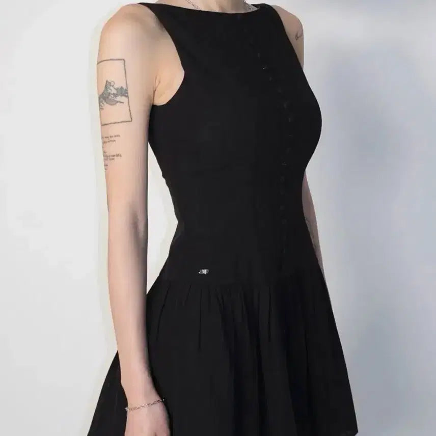 [BUNJANG] Pale J Gaze Jacquard Dress Black / 페일제이드 자가드 원피스 블랙1 새상품