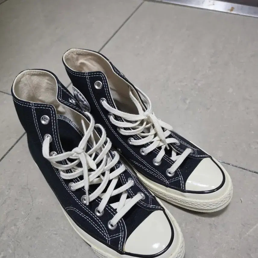 [BUNJANG] Converse Chuck Taylor 70s Black High-Top Sneakers / 컨버스 척테일러 70s 블랙 하이