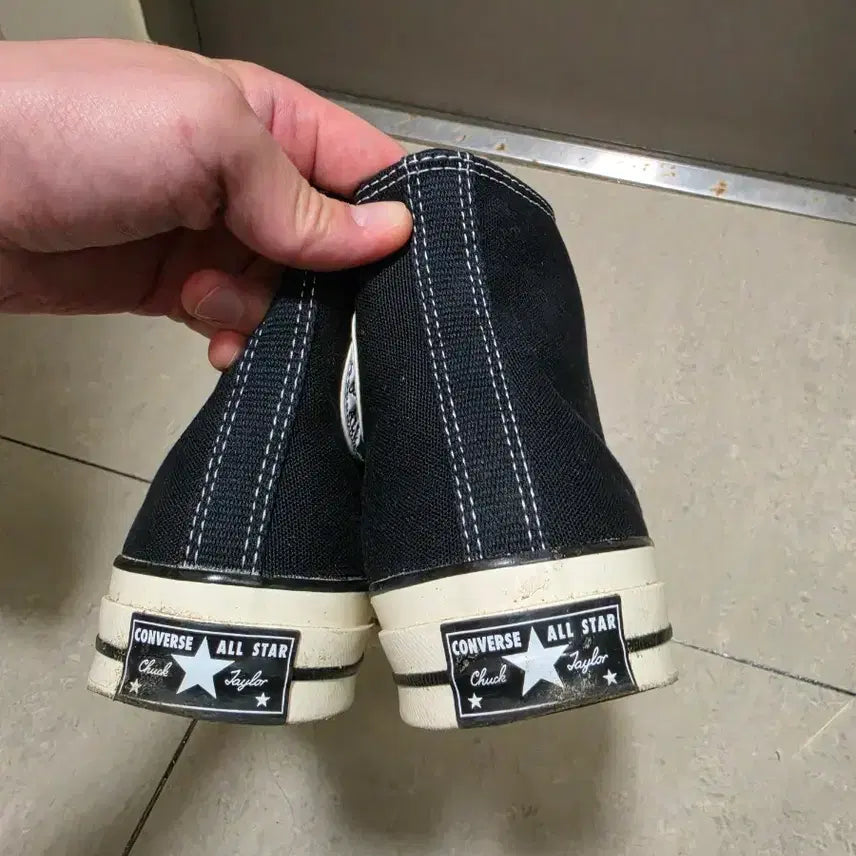 [BUNJANG] Converse Chuck Taylor 70s Black High-Top Sneakers / 컨버스 척테일러 70s 블랙 하이