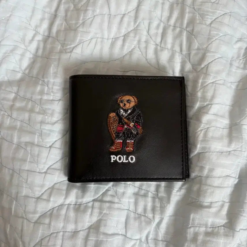 [BUNJANG] Polo Ralph Lauren Black Polobear Bifold Wallet / 폴로 랄프로렌 블랙 폴로베어 반지갑