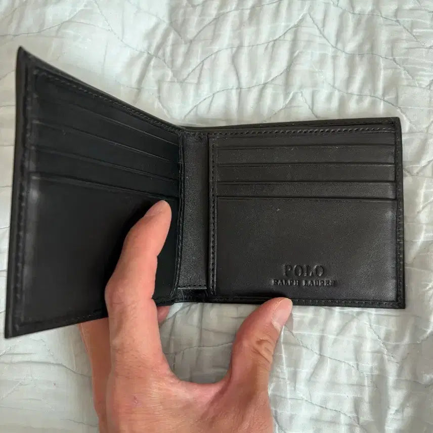 [BUNJANG] Polo Ralph Lauren Black Polobear Bifold Wallet / 폴로 랄프로렌 블랙 폴로베어 반지갑