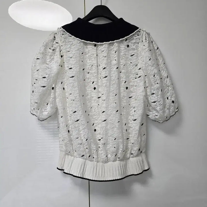 [BUNJANG] MINE Blouse Knit Collar Hem / 마인 MINE 블라우스 (한섬랑방타임) 가디건자켓